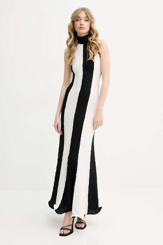 Платье MSGM узор чёрный 3842MDA29Y.257317