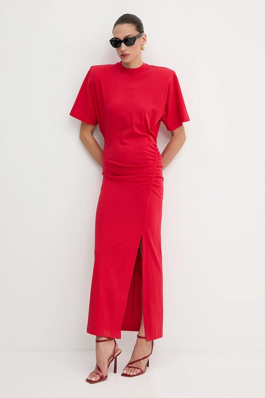 Oblačila Bombažna obleka Pinko 105219.A2M2 rdeča