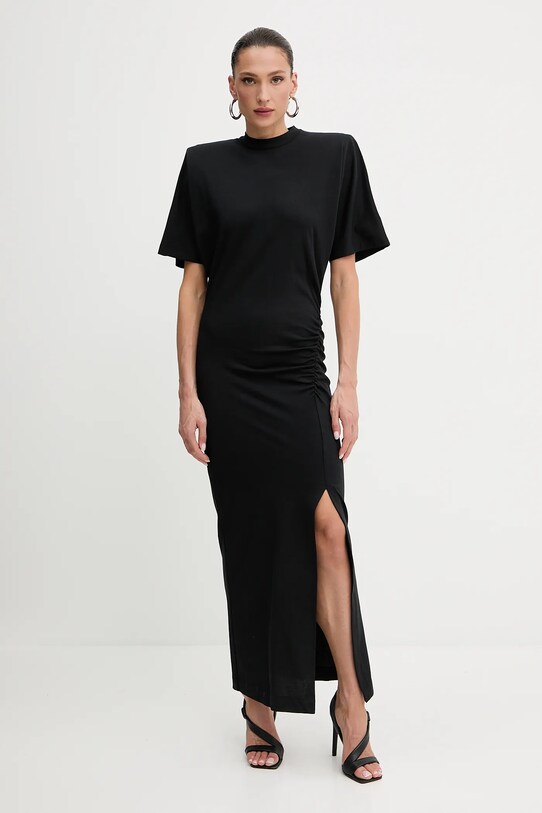 Pinko sukienka bawełniana bawełna czarny 105219.A2M2