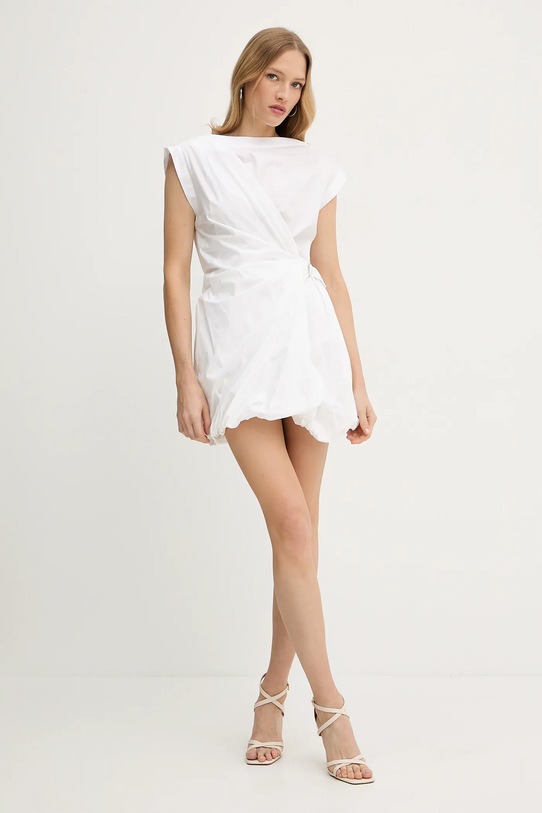 Pinko sukienka bawełniana 105215.A2LD biały SS25