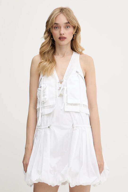 Бавовняна сукня Pinko casual білий 105305.A2MO