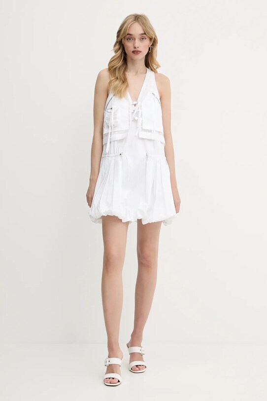 Бавовняна сукня Pinko 105305.A2MO білий SS25