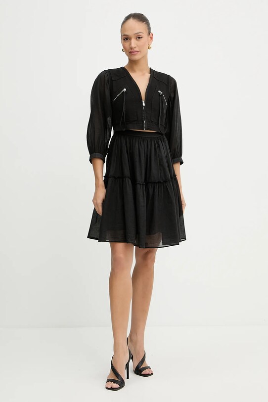 Pinko sukienka bawełniana 105251.A2MI czarny SS25