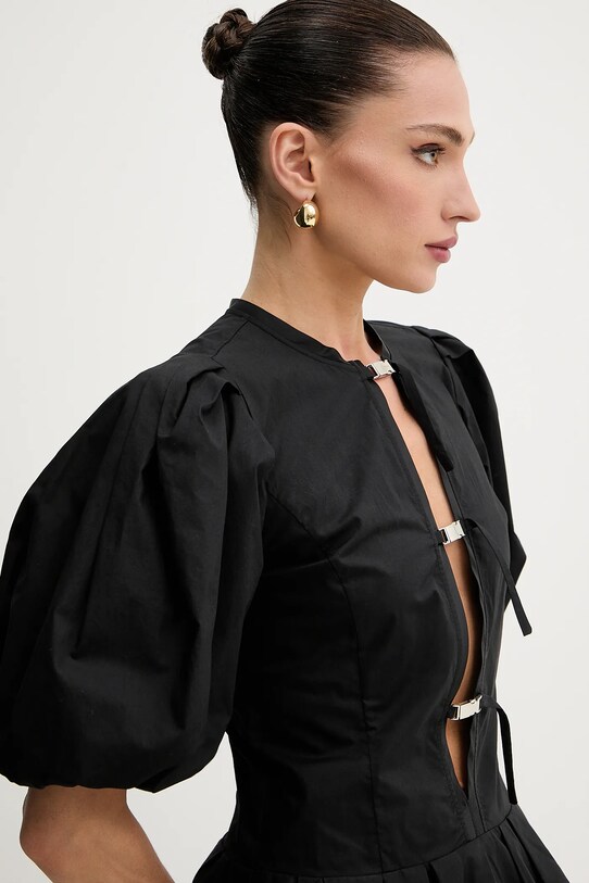 Pinko sukienka bawełniana czarny 105212.A2LD