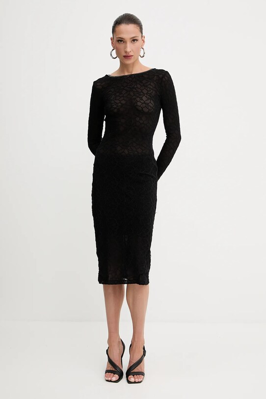 Pinko sukienka wzorzyste czarny 105227.A2M5
