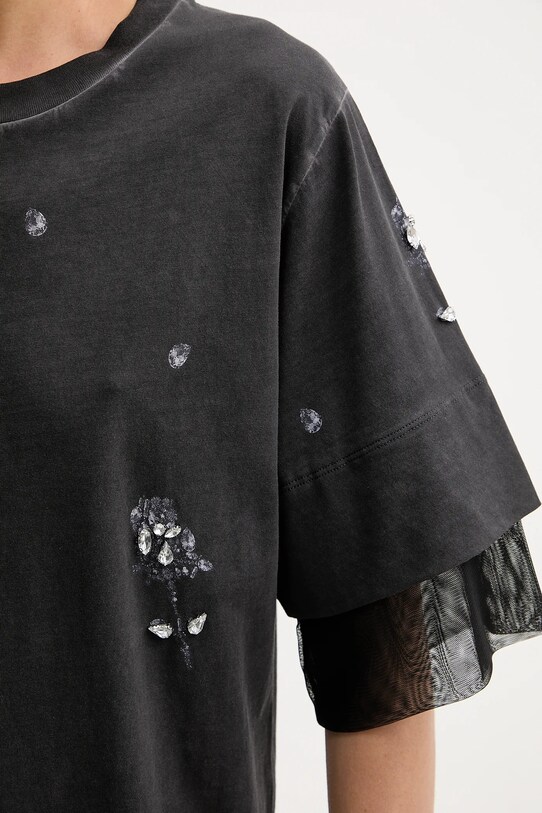 Pinko sukienka bawełniana REIMAGINE by Patrick Mcdowell 105085.A2K2 brązowy