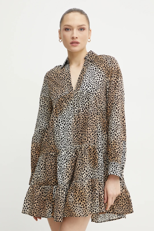 MICHAEL Michael Kors vestito in cotone mini marrone MR582QMGS3