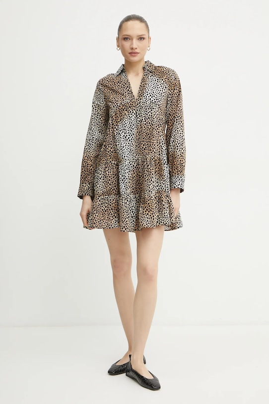 MICHAEL Michael Kors vestito in cotone MR582QMGS3 marrone SS25