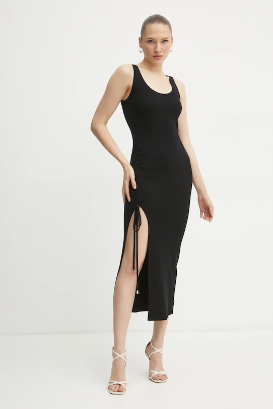 MICHAEL Michael Kors rochie din lana maxi negru MR582UH4VR