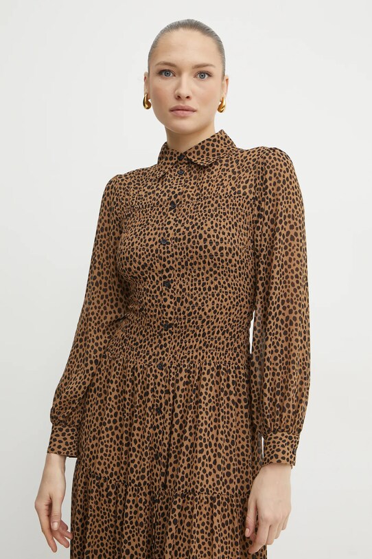 Šaty MICHAEL Michael Kors hnedá MR582L7GRY