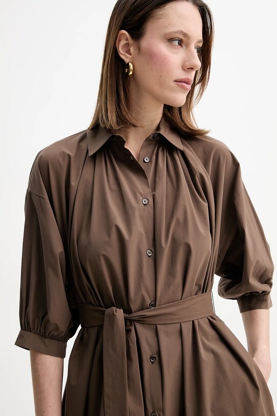 Weekend Max Mara rochie din bumbac 2515221042600 maro SS25