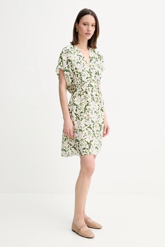 Weekend Max Mara rochie de mătase 2515221062600 bej SS25