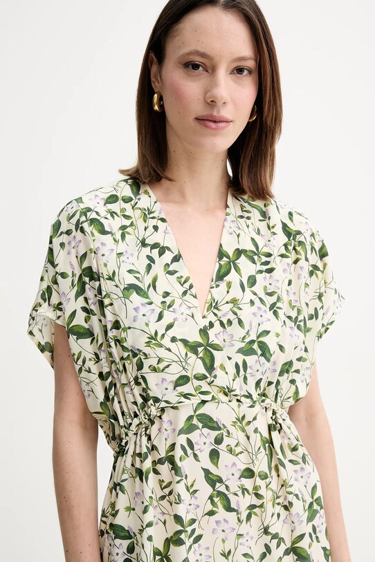 Weekend Max Mara rochie de mătase bej 2515221062600