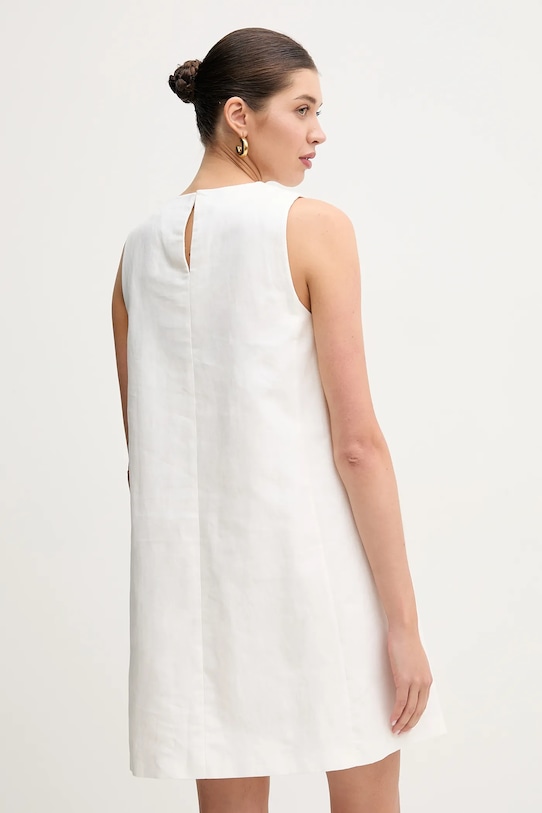 Oblečení Šaty s příměsí lnu Weekend Max Mara 2515221102600 béžová