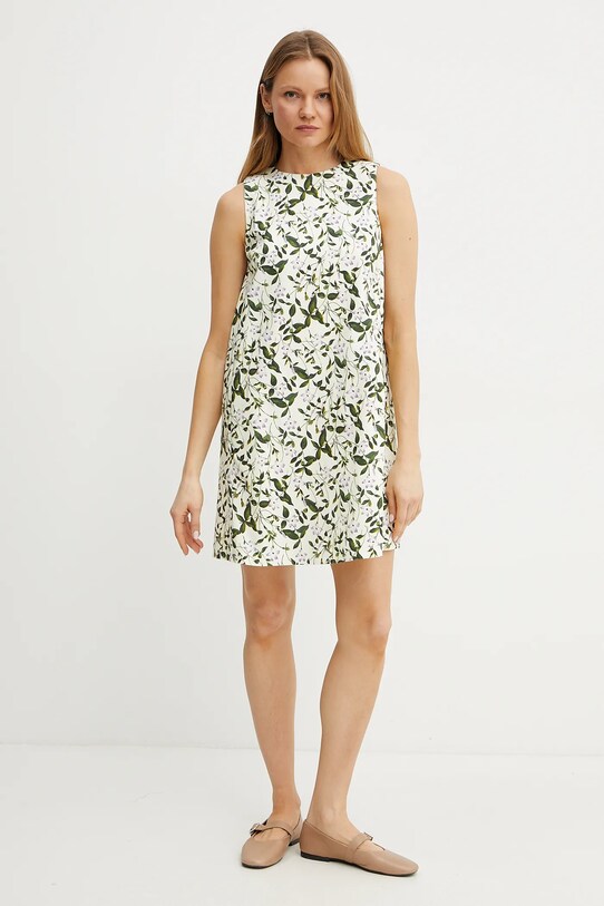Weekend Max Mara sukienka wzorzyste beżowy 2515221112600