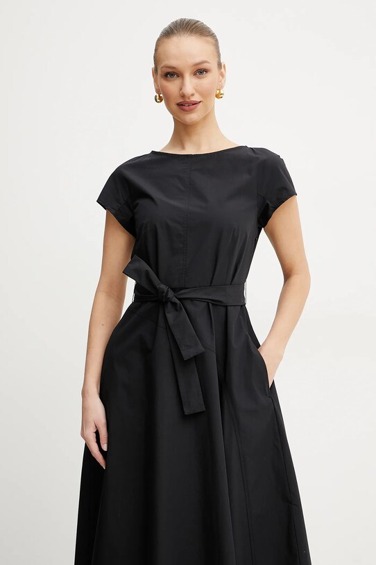 Bavlnené šaty Weekend Max Mara čierna 2515221142600