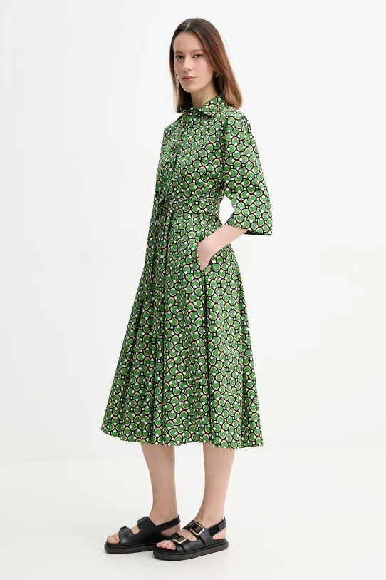Weekend Max Mara vestito in cotone verde 2515221152600