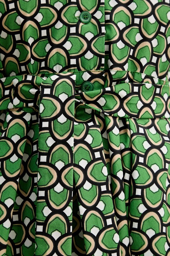 Weekend Max Mara rochie din bumbac 2515221152600 verde