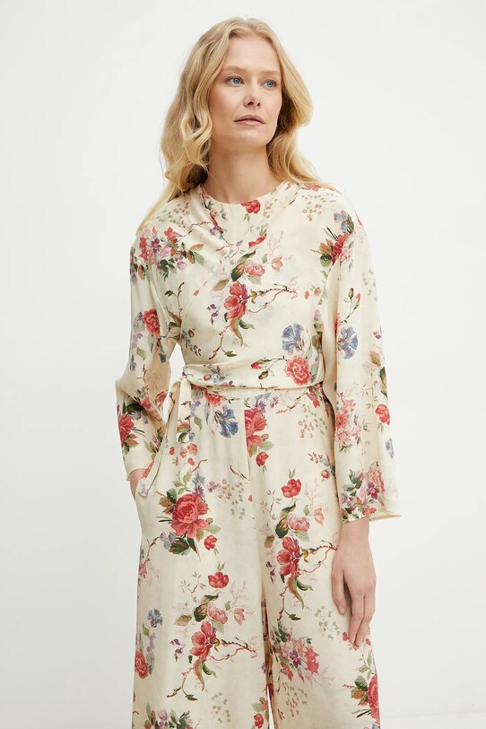 Weekend Max Mara combinezon de mătase 2515231012600 bej SS25