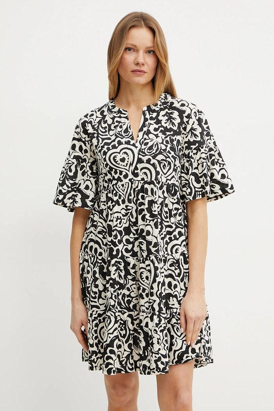 Weekend Max Mara rochie din bumbac mini negru 2515621072600