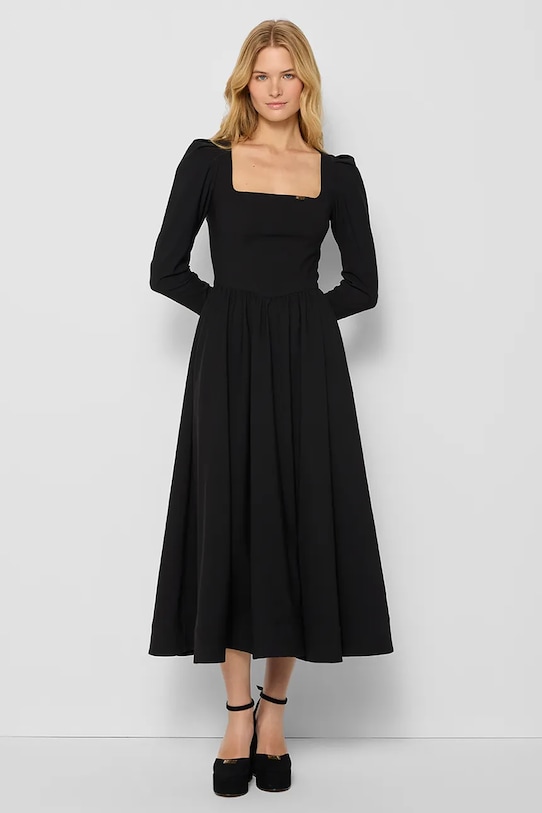 Bizuu rochie SYDELLE midi negru SUKIENKA.SYDELLE.CZARNY