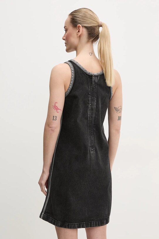 Oblačila Jeans obleka adidas Originals DENIM 3S DRESS JD3108 črna