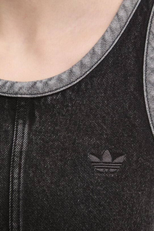 Jeans obleka adidas Originals DENIM 3S DRESS JD3108 črna