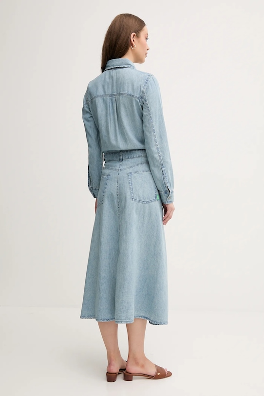 Îmbrăcăminte United Colors of Benetton rochie din denim 4RZKDV0B5 albastru