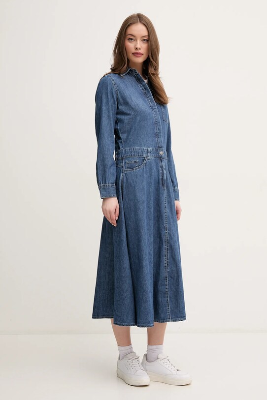 Джинсова сукня United Colors of Benetton 4RZKDV0B5 блакитний SS25