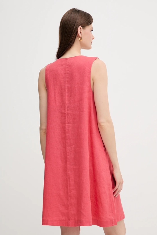 Одежда Льняное платье United Colors of Benetton 4AGHDV0AX красный