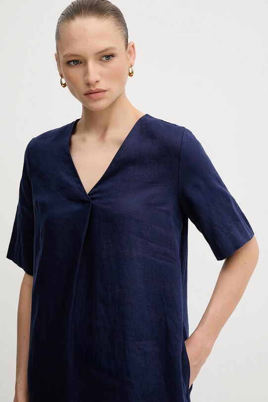 United Colors of Benetton rochie din in bleumarin 4AGHDV0B0