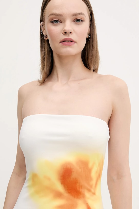 Φόρεμα Desigual AMBERES λευκό 25SWVK49