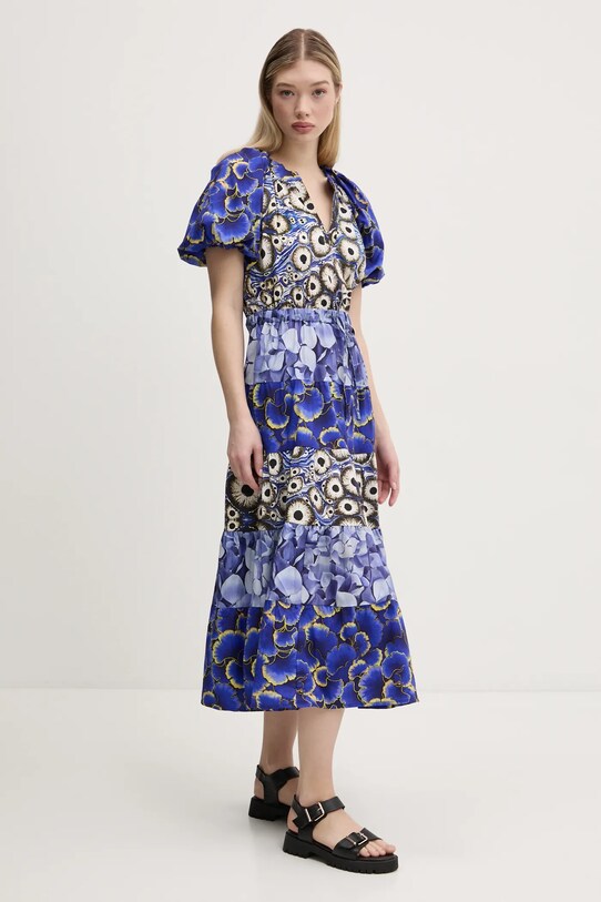 Рокля Desigual CELLS LONG_LACROIX шпиц син 25SWVW02