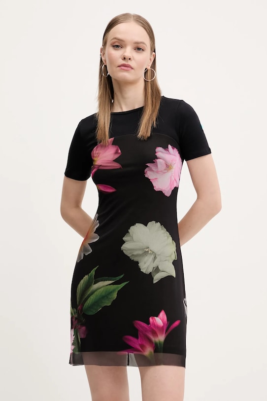 Desigual ruha HAMBURGO rövid fekete 25SWVK14