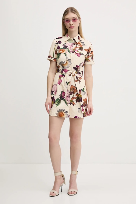 Šaty Desigual MONICAWHITE 25SWVW13 béžová SS25