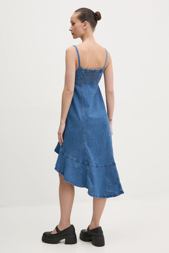 Jeans obleka Desigual MUNICH 25SWVD07 modra SS25
