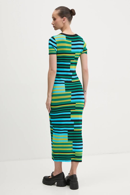 Obleka Desigual URUGUAY 25SWVF04 zelena SS25