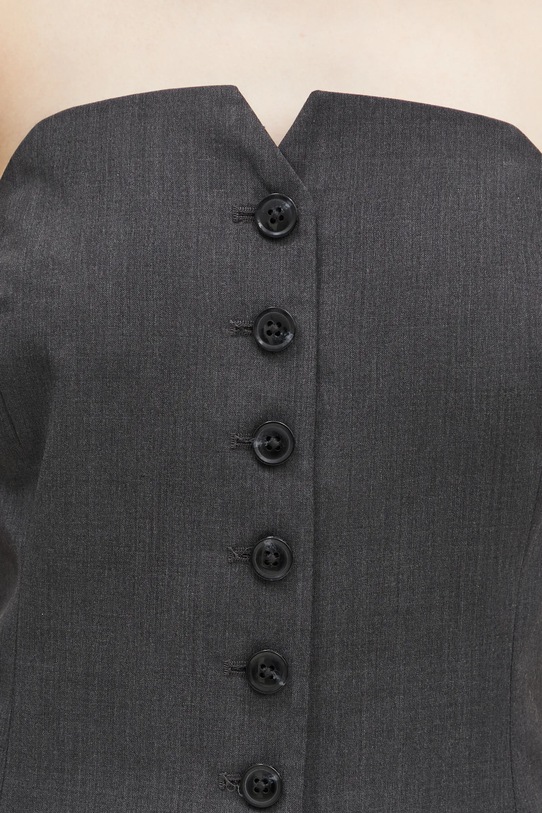 Samsoe Samsoe wool blend dress Saellen gray F24400132