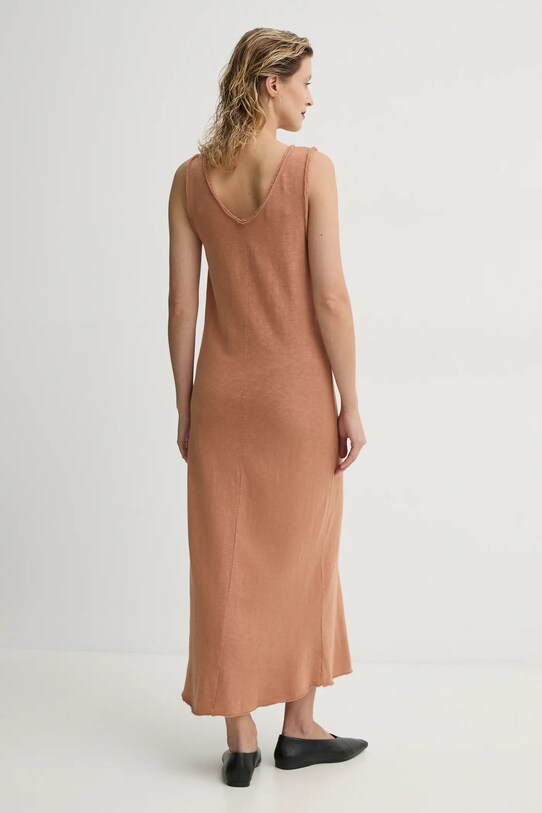 Oblečenie Bavlnené šaty American Vintage SON14AGE25 hnedá