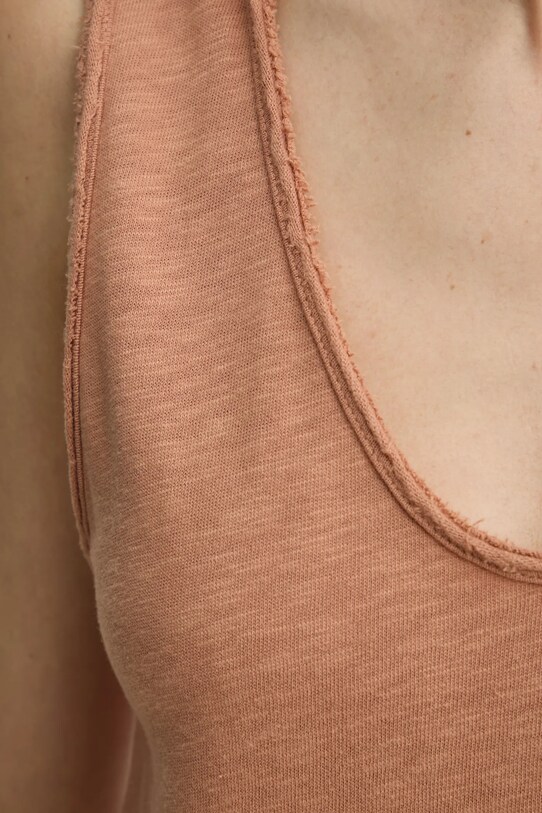 Bavlnené šaty American Vintage SON14AGE25 hnedá