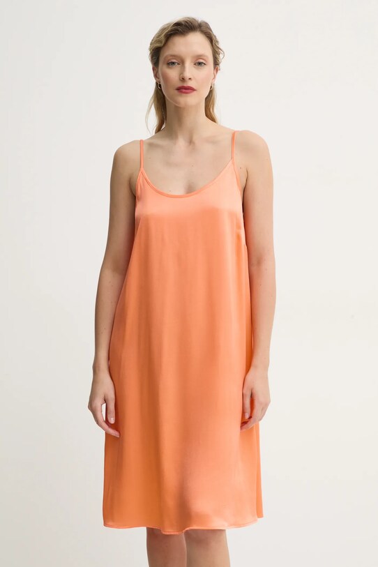 American Vintage rochie VOO14AE25 portocaliu SS25