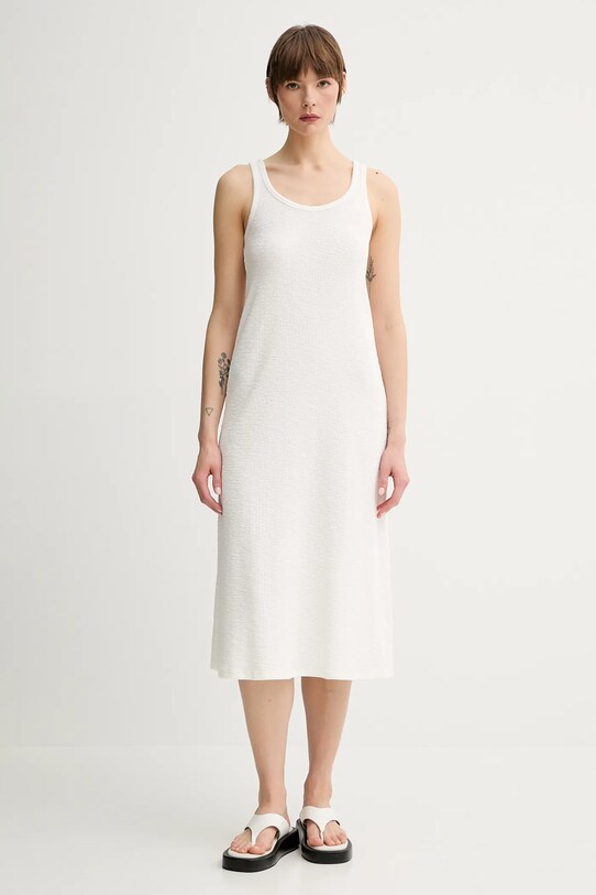 American Vintage vestito midi beige YRU14AE25