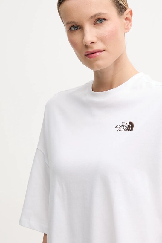 The North Face rochie Essential alb NF0A87NF94X1