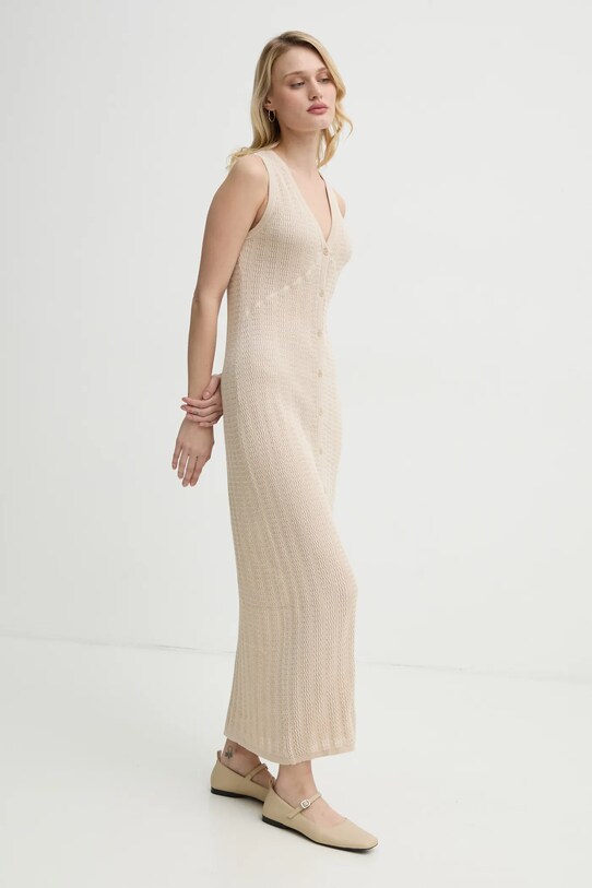 Filippa K rochie din bumbac maxi bej 31090.FK