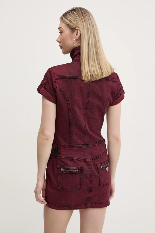 Дрехи Дънкова рокля Guess Originals W5RG68.D4ON0 бордо