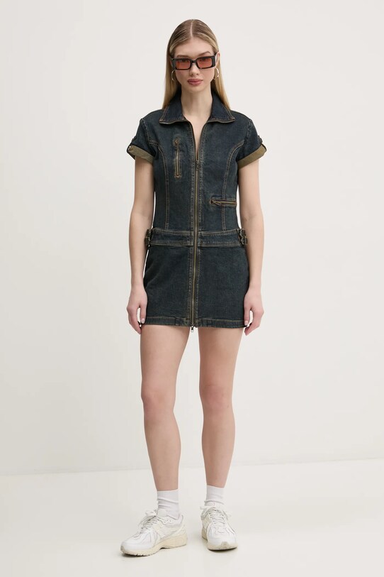 Дънкова рокля Guess Originals W5RG68.D4ON1 тъмносин SS25