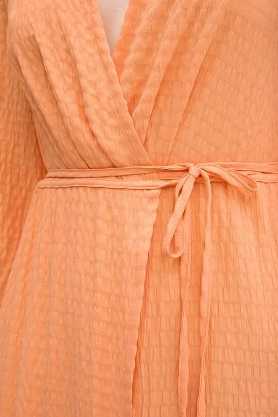 Obleka HUGO 50536419 oranžna