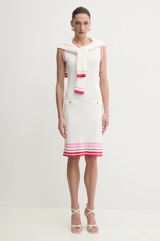 Liu Jo sukienka TA5088.MS36L beżowy SS25