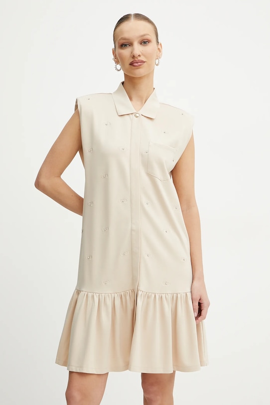 Šaty Liu Jo mini béžová TA5191.J5942