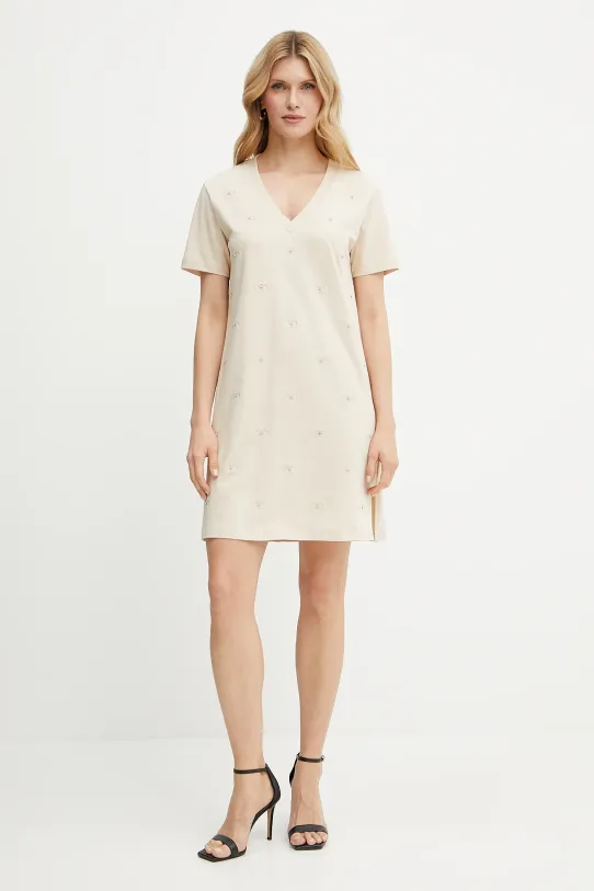 Liu Jo rochie TA5192.JS088 bej SS25